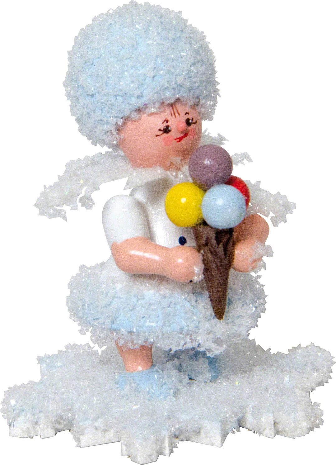 Drechslerei Kuhnert Schneeflöckchen mit EIS - 5 cm