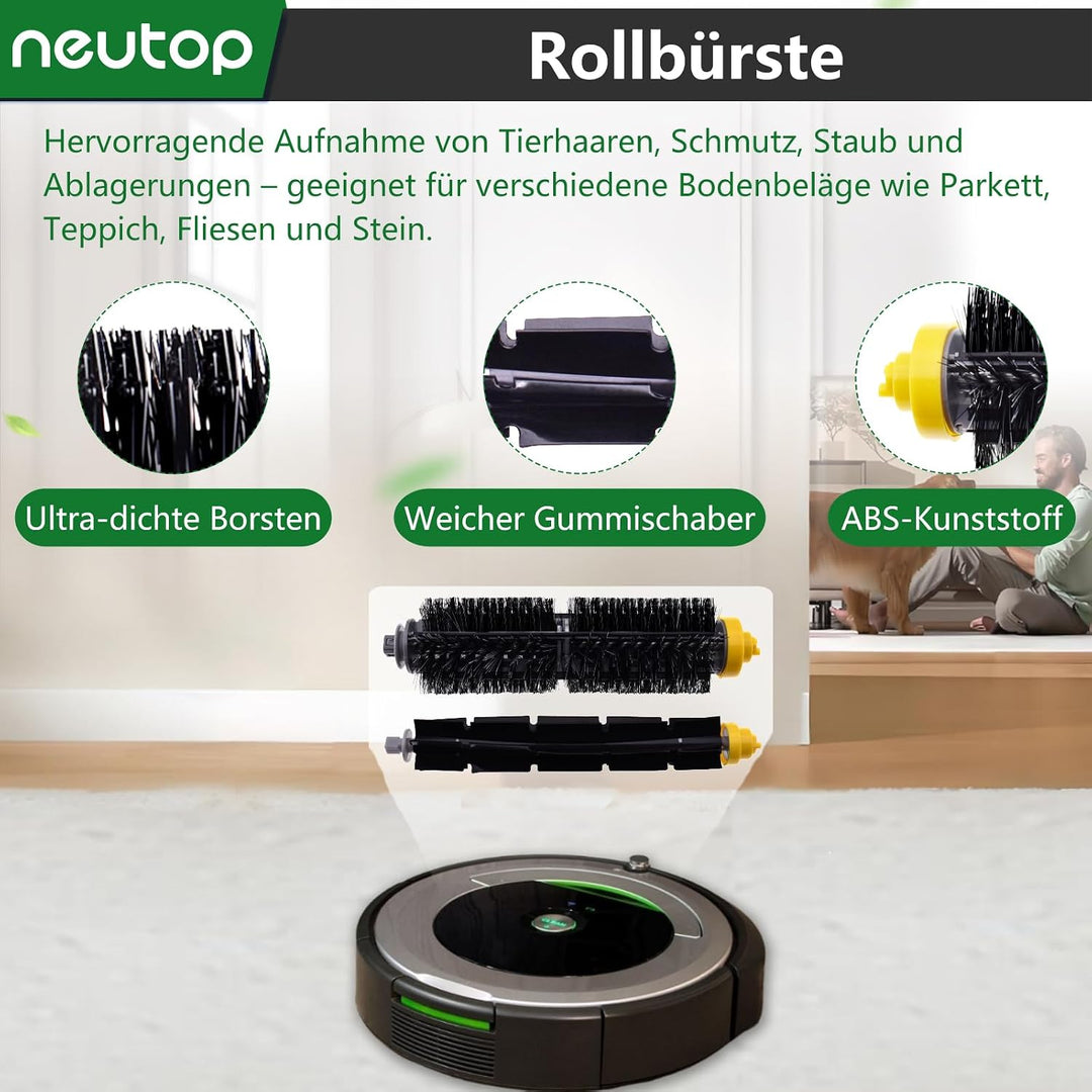 teile Nachfüllen Kit für iRobot Roomba 675 677 671 670 665 655 645 Saugroboter Zubehör inkl. flexibl