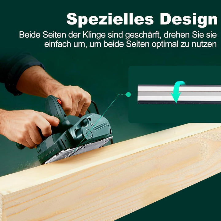 10 Stück HM Hobelmesser 82 mm x 5,5mm Messer Hartmetall Hobelmesser Wendemesser für Elektrohobel Hol