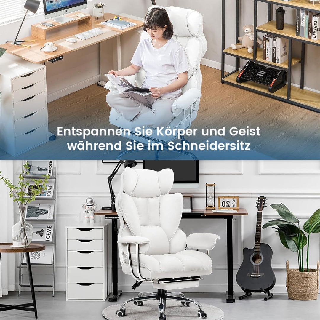 GTPLAYER Gaming Stuhl, Gamer Stuhl, Ergonomischer Bürostuhl COMHOMA Serie mit Fussstütze verstellbar