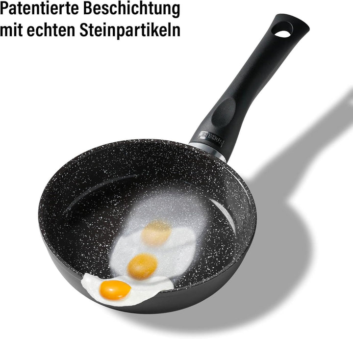 STONELINE Ceramic Bratpfanne 16 cm Keramikpfanne Induktion Antihaft Pfanne Keramikbeschichtung mit e