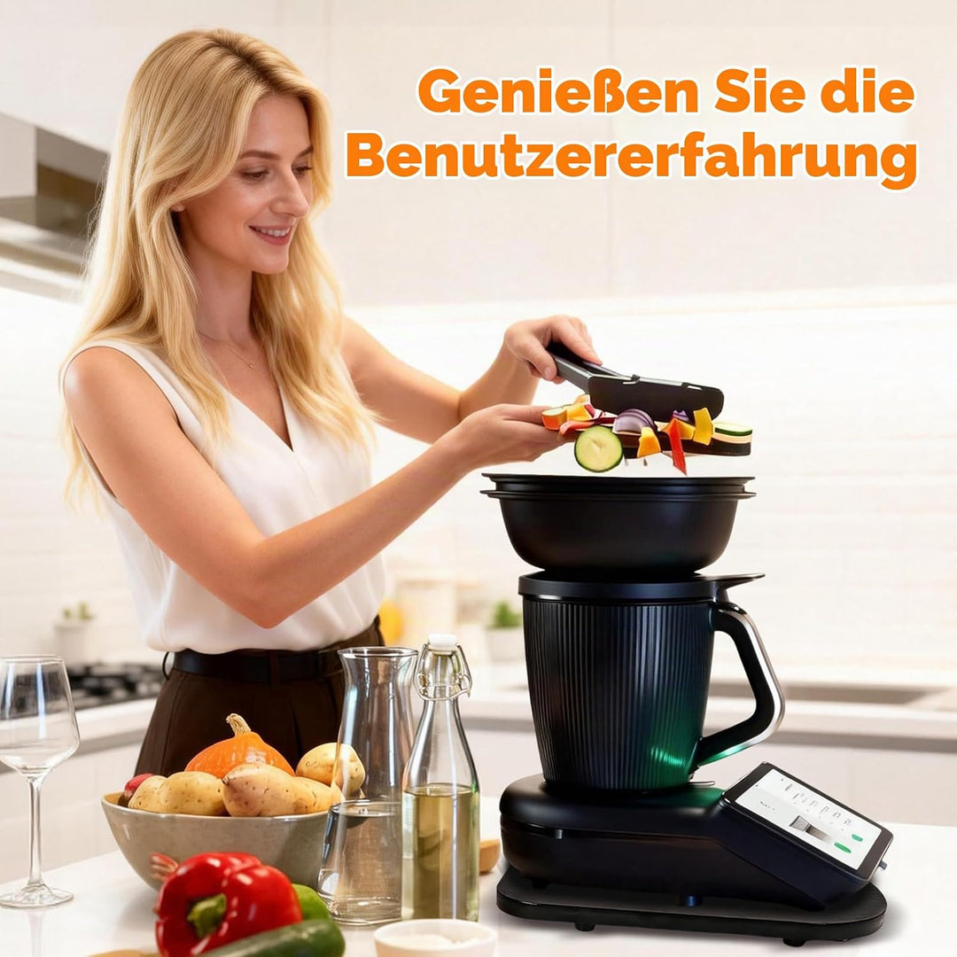 Gleitbrett für Thermomix TM7, Brett mit Rollen für Vorwerk Thermomix TM7 zubehör, Leicht Gleitendes