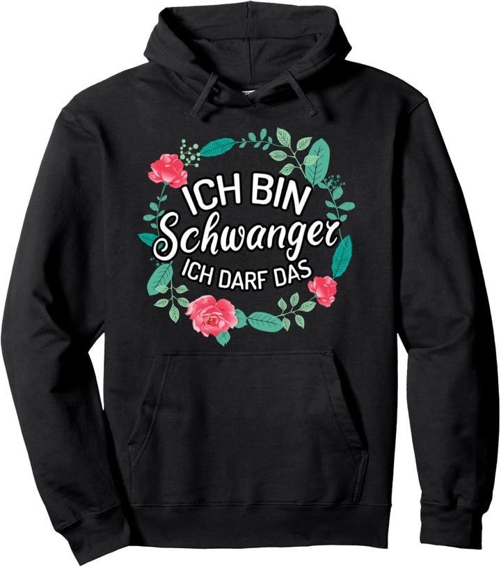 Ich Bin Schwanger Ich darf das Schwangerschaftsankündigung Pullover Hoodie