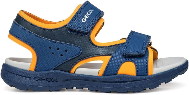 Geox Jungen J Vaniett Boy C Sandal 24 EU Navy Orange, 24 EU Navy Orange