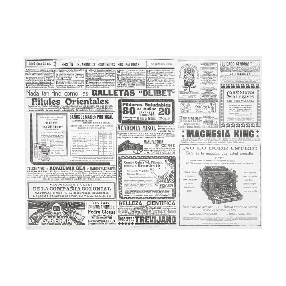 Tischsets "Gaceta" 48 G/M2 31X43 Cm Weiss Zellulose - 500 Un.