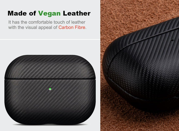 Haobobro [Karbonfaser Textur] AirPods Pro 2 Hülle Case 2022 - Handgefertigt AirPods Pro 2. Generatio
