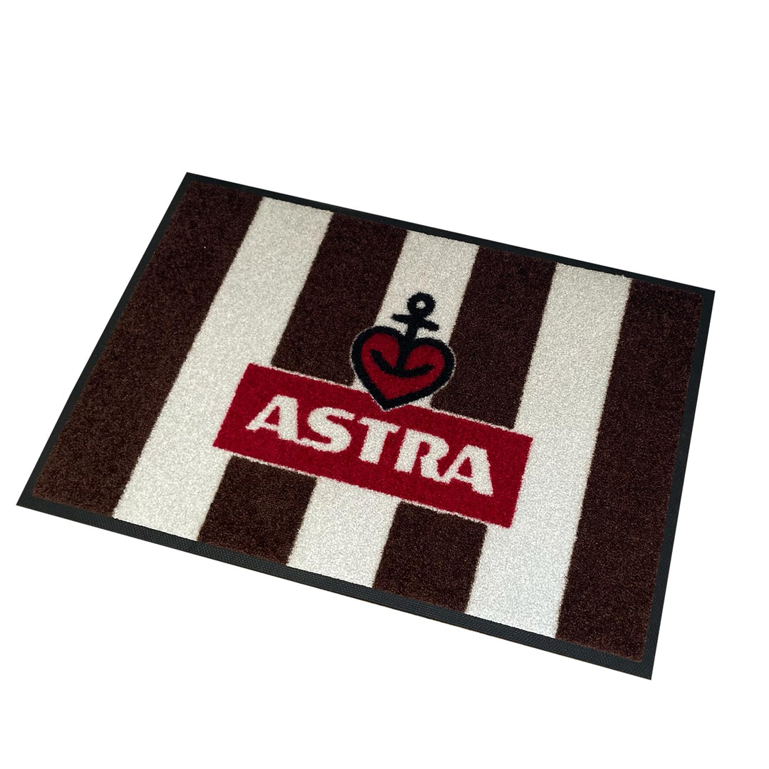 ASTRA Bier x FC St. Pauli Fussmatte aussen und innen, rutschfeste Schmutzfangmatte Türmatte, waschba