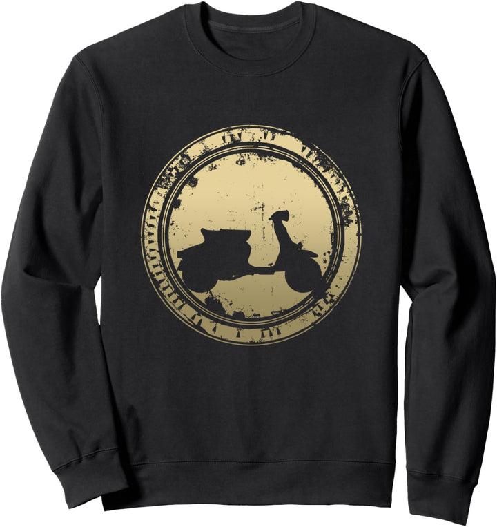Vintage Motorroller Scooter Moped retro für Rollerfahrer Sweatshirt