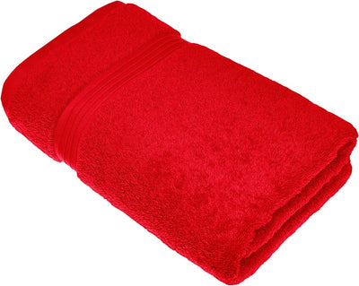 Lashuma Frottee Handtuch mit Sternzeichen Stier Bestickt, 70x140cm Linz Liegetuch Scharlach Rot Stie