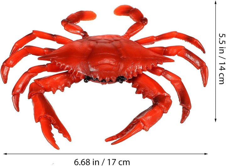 Gadpiparty 4 Stück Künstliche Realistische Krabbenspielzeug-Meerestiermodellspielzeuge Meereslebenst
