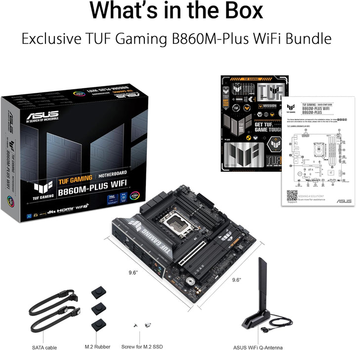 ASUS TUF Gaming B660M-PLUS WiFi Mainboard Sockel Intel LGA 1700 (Intel B660, mATX, DDR5 Speicher, Du