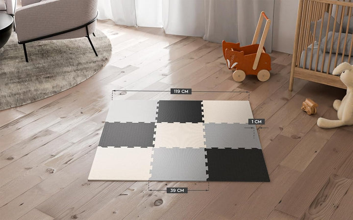 TULANO Gioco 15 | Puzzlematte Krabbeldecke Schaumstoff Spielmatte Schaumstoffmatte Krabbelmatte für