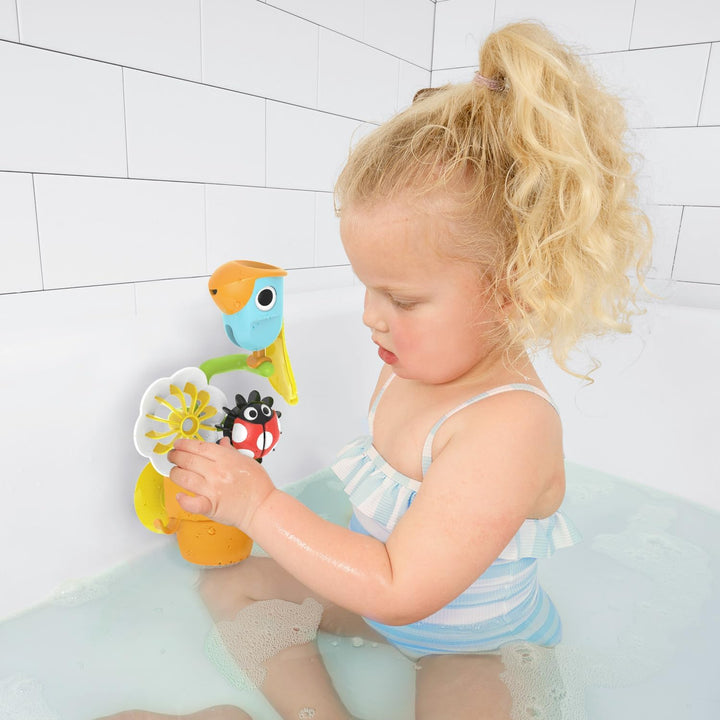 Yookidoo Pour N Spin Tipping Bird Badespielzeug für Kleinkinder, lustiges und lehrreiches Wasserspie