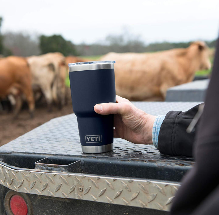 YETI Rambler, Edelstahl, Becher, Black, 30oz (887ml), Black