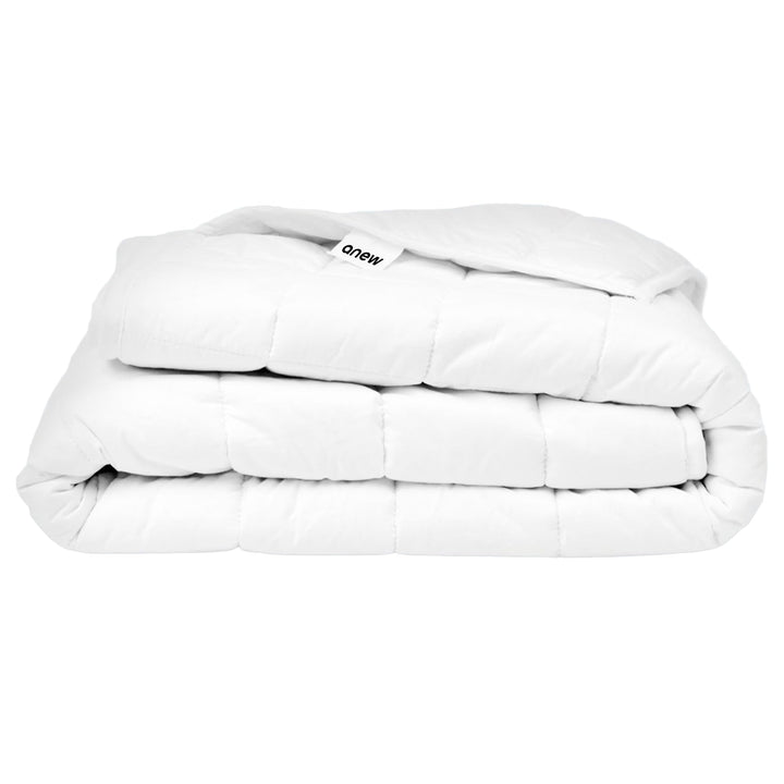 Anew Sleep – Gewichtsdecke – Weiss – 140 x 200 cm – 13 kg – Anti-Stress-Decke für Männer und Frauen