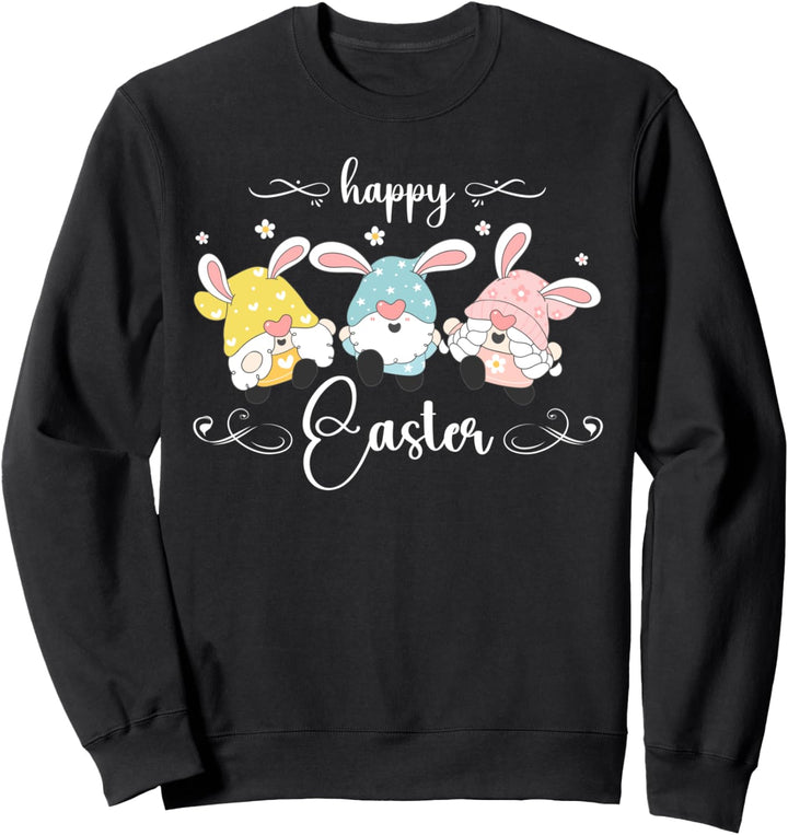 Ostern Gnome, Osterwichtel mit Hasenohren, Osterfeier Sweatshirt