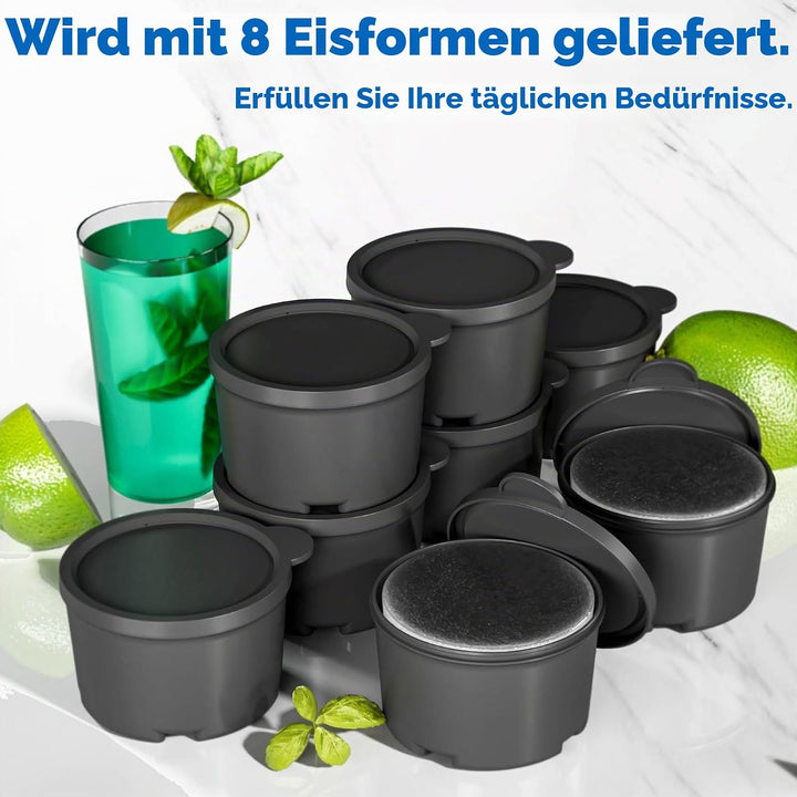 Rasiereis-Aufsatz für KitchenAid Standmixer, Schneekegel-Maker für KitchenAid mit 8 Eisformen, Edels