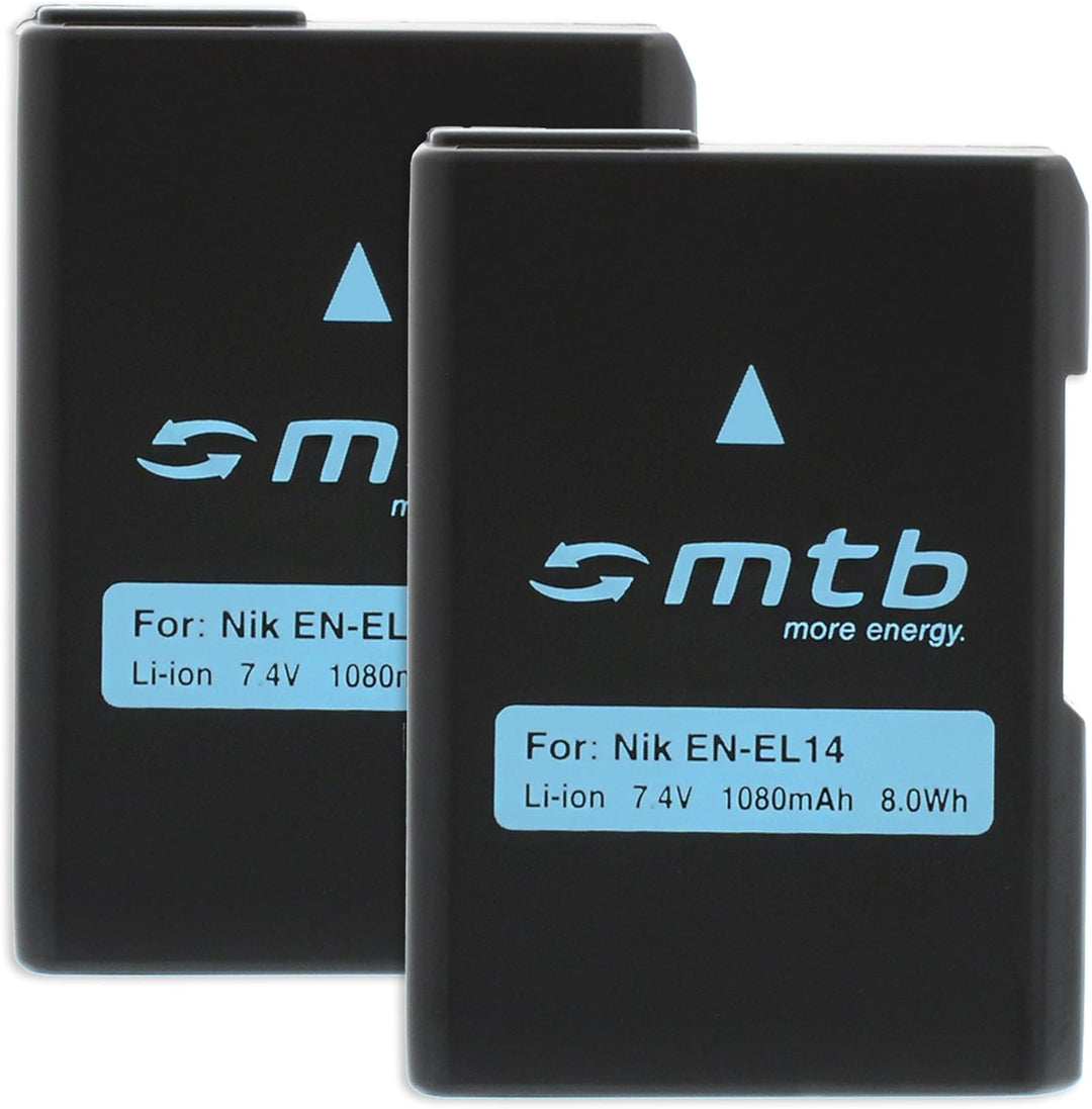 2X Akku EN-EL14 für Nikon Df, D3100, D3200, D5100, D5200, D5300, P7000, P7100, P7700, P7800 -INFOCHI