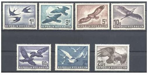 Goldhahn Briefmarken Österreich Flugpost postfrisch "7 Werte Vögel" - Briefmarken für Sammler