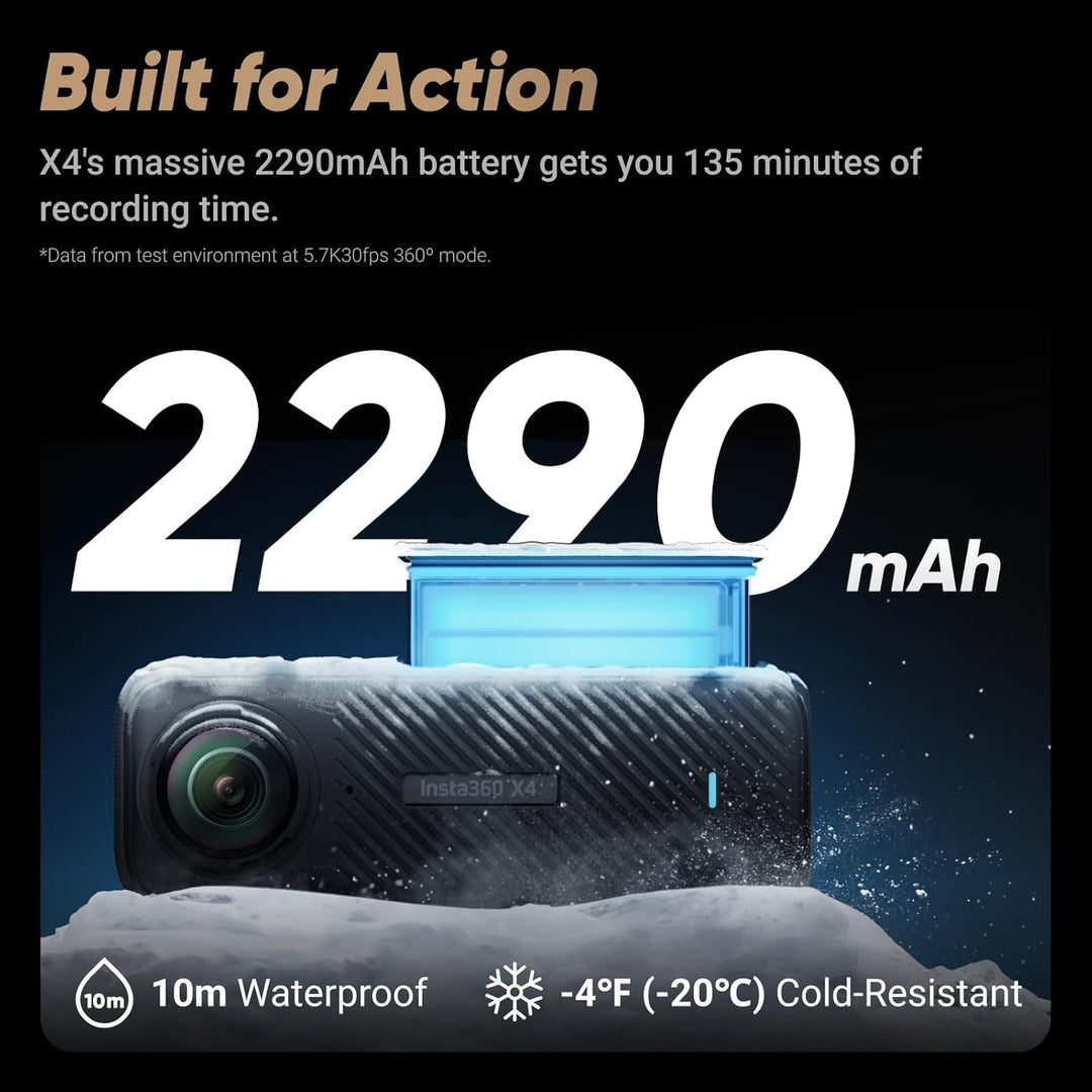 Insta360 X4 Peter McKinnon Edition – wasserdichte 8K 360°-Action-Cam, 4K Weitwinkelvideos, Unsichtba