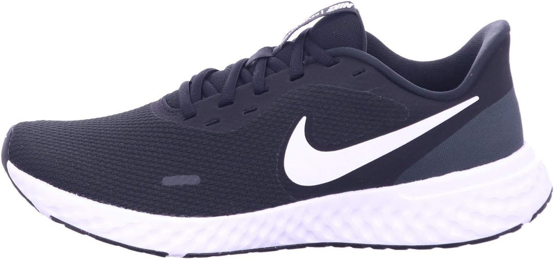 Nike Herren Revolution 5 Sneaker 45 EU Schwarz Black White Anthracite, 45 EU Schwarz Black White Ant