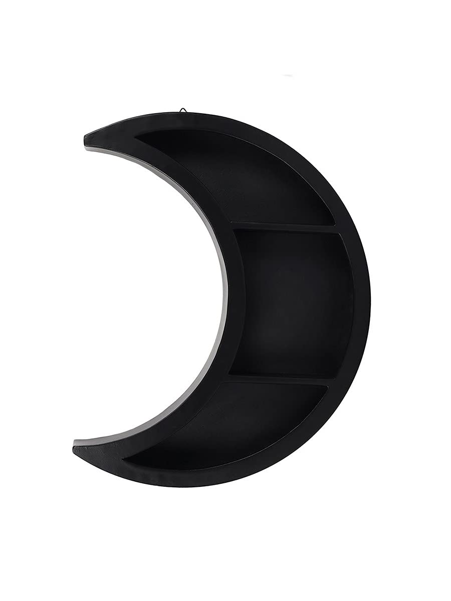 Crescent Moon Wooden Shelf (4/8)