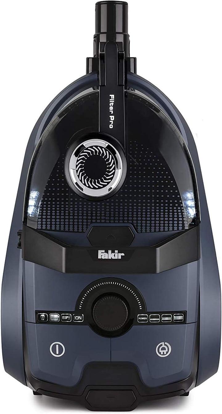 Fakir Filter Pro - Beutelloser Staubsauger mit 8-fach Filtertechnik I Leiser Staubsauger mit HEPA 13