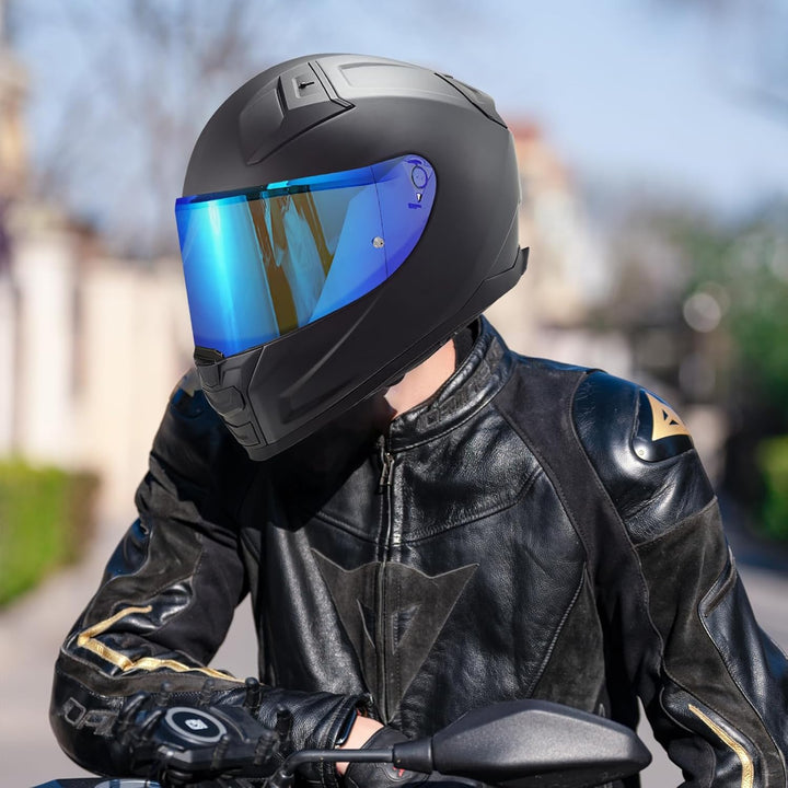 VCOROS Motorradhelm Visier,Motorrad Windschutz Helm Objektiv Visier,Helmvisier für FF811/VECTOR II/C
