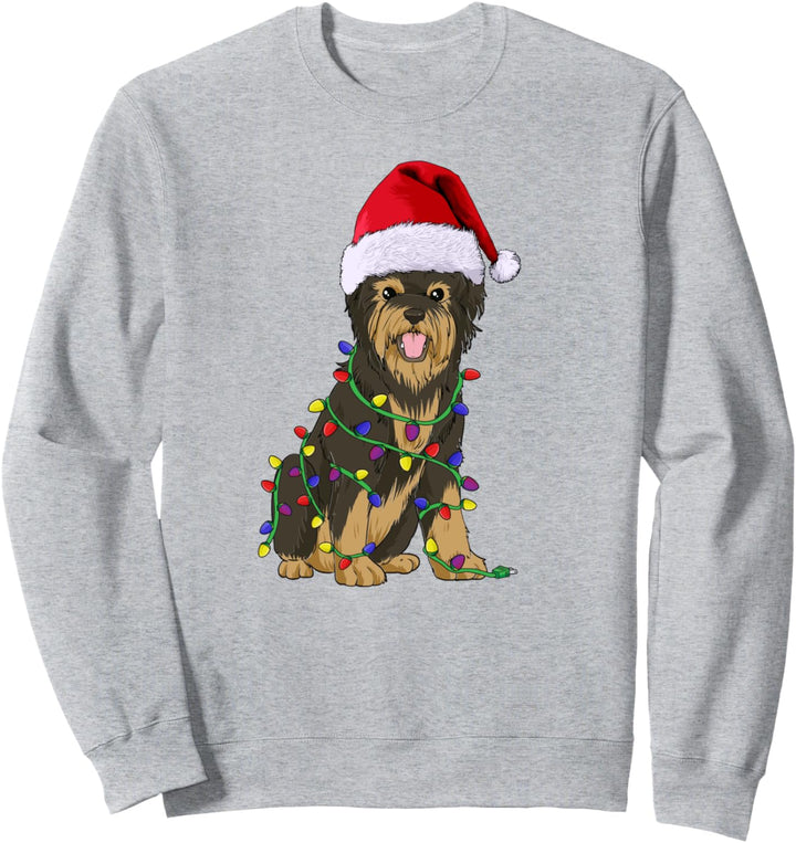 Yorkshire Terrier Weihnachten Hunde Hundehalter Sweatshirt