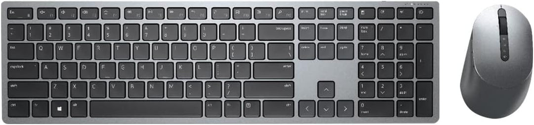Dell KM7321W, Wireless, Multimedia, Tastatur und Maus Set, US International (QWERTY), schwarz Dell W