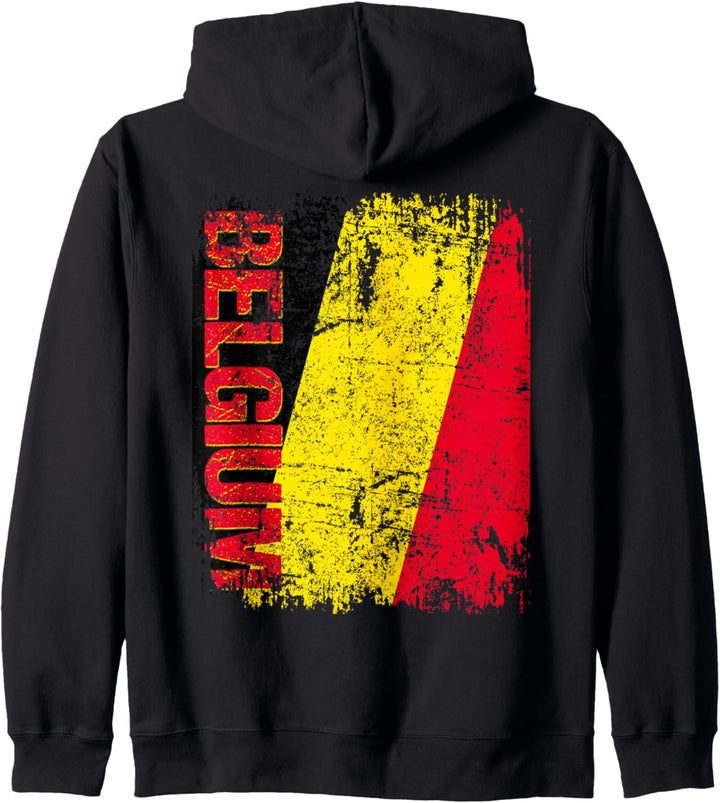 BELGIEN Flagge | Damen Herren Kinder BELGIEN Kapuzenjacke