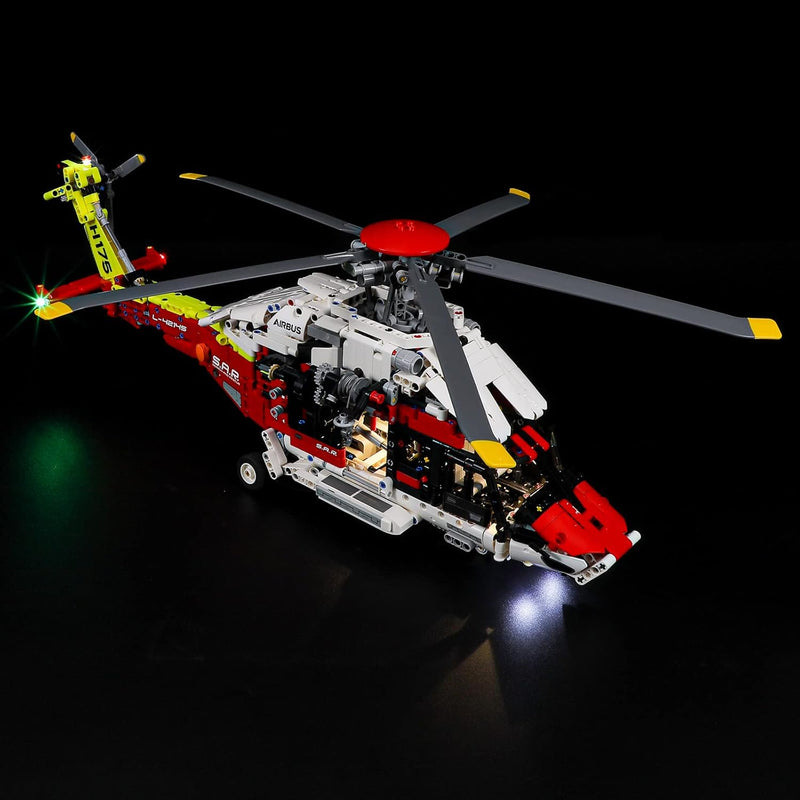 BRIKSMAX 42145 Led Licht für Lego Airbus H175 Rettungshubschrauber - Compatible with Lego Technic Ba