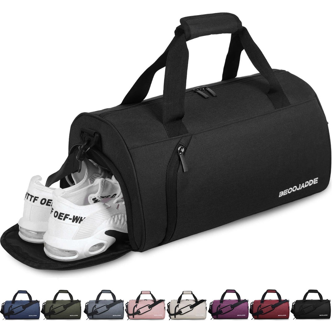 Sporttaschen für Damen und Herren, 25L Reisetasche Duffel Bag Übernachtungstasche mit Schuhfach &amp; Na