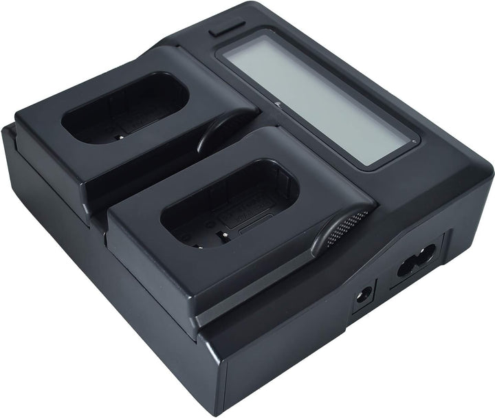 DSTE 1.5A Schnellladegerät Doppeltes Ladegerät mit LCD-Display Kompatibel für Panasonic DMW-BLJ31,DM