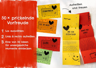 Losbox für Paare - Das Geschenk für unvergessliche Momente - 50 Lose mit Ideen für Spiel, Spass & vi