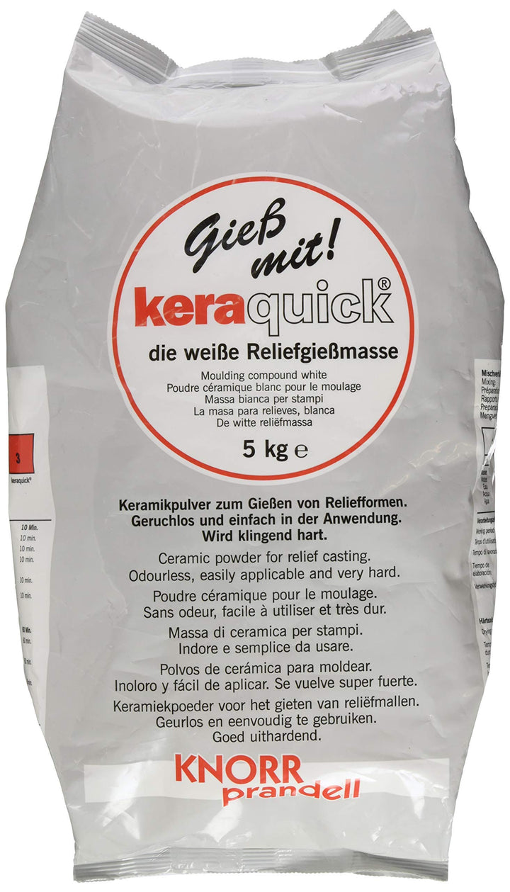 Knorr Prandell 212160005 keraquick Giessmasse 5 kg Weiss