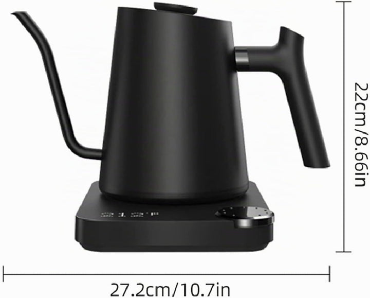 1200 W Schwanenhals Wasserkocher, Temperatureinstellung, Edelstahl-Innenraum, Zum Übergiessen von Ka