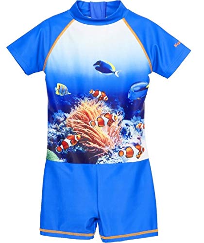 Playshoes Unisex Kinder Uv-Schutz Einteiler Badeanzug Schwimmanzug Badebekleidung Unterwasserwelt 98