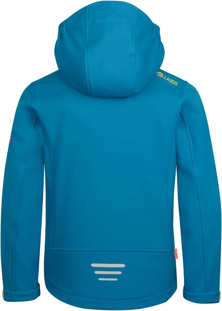 Trollkids Kids Trollfjord Jacket Atlantic Blue 104, Atlantic Blue 104