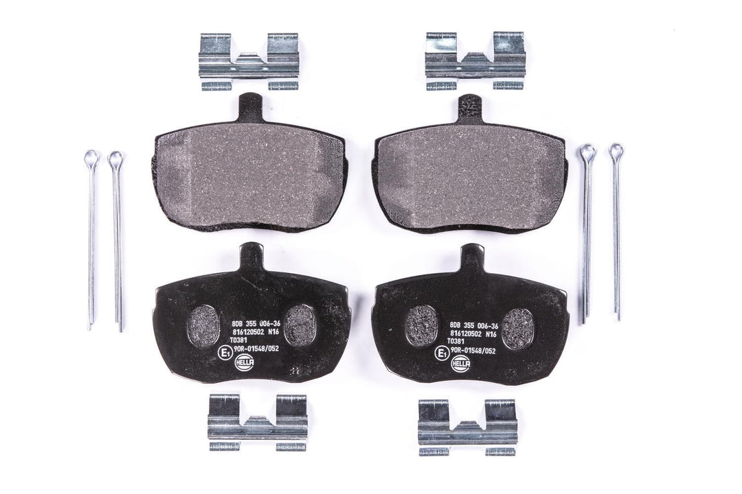 HELLA PAGID 8DB 355 006-361 Bremsbelagsatz - T0381 - Dicke/Stärke: 18mm - Bremssystem: Lockheed - ni