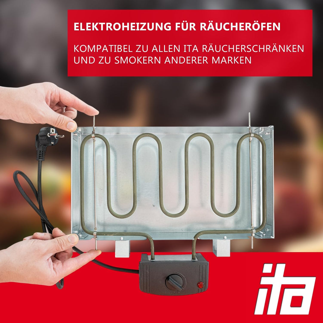 ITA Räucherofen Profi Elektroheizung 2000W zum Räuchern - Heizspirale für ITA Räucherschränke und Sm