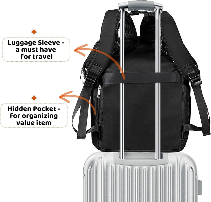 Rucksack Damen,Laptoptasche Frauen 17,3 Zoll Wasserdicht,Schultasche Schulrucksack Mädchen Teenager,