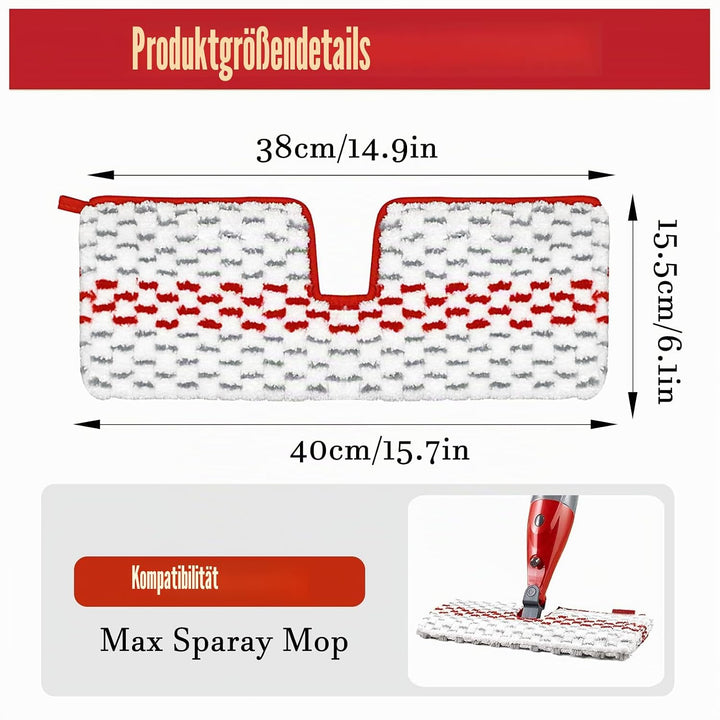 5 Stück für Vileda 1-2 Spraymax Sprühwischer Ersatzbezug Set, Wiederverwendbar Ersatzbezug Kompatibe