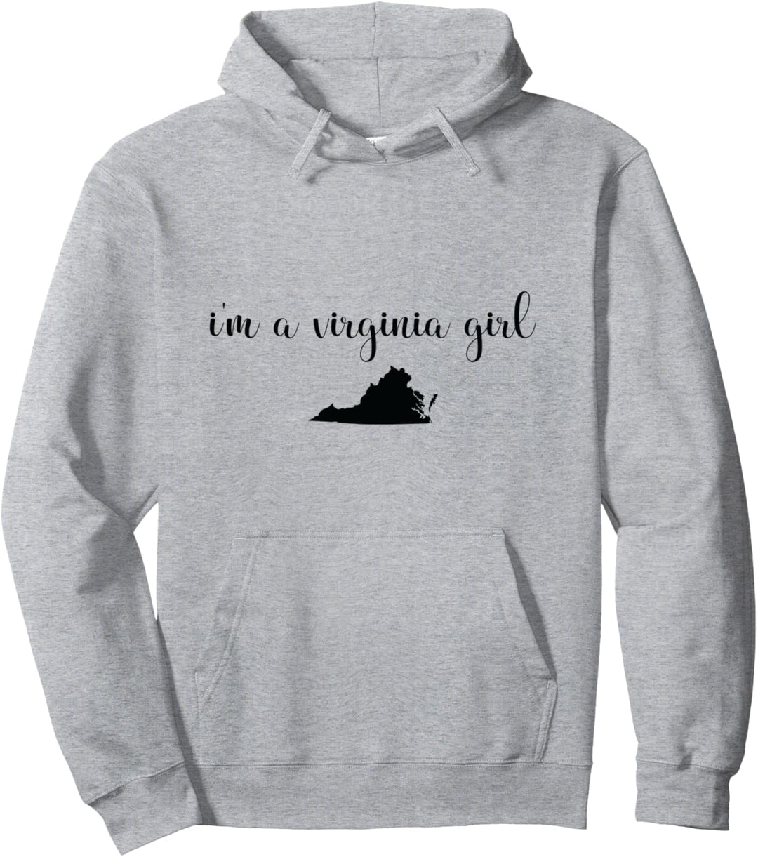 I'm A Virginia Girl - Staatskarte Virginia Pullover Hoodie