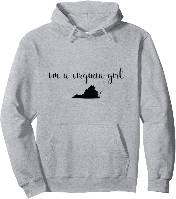 I'm A Virginia Girl - Staatskarte Virginia Pullover Hoodie