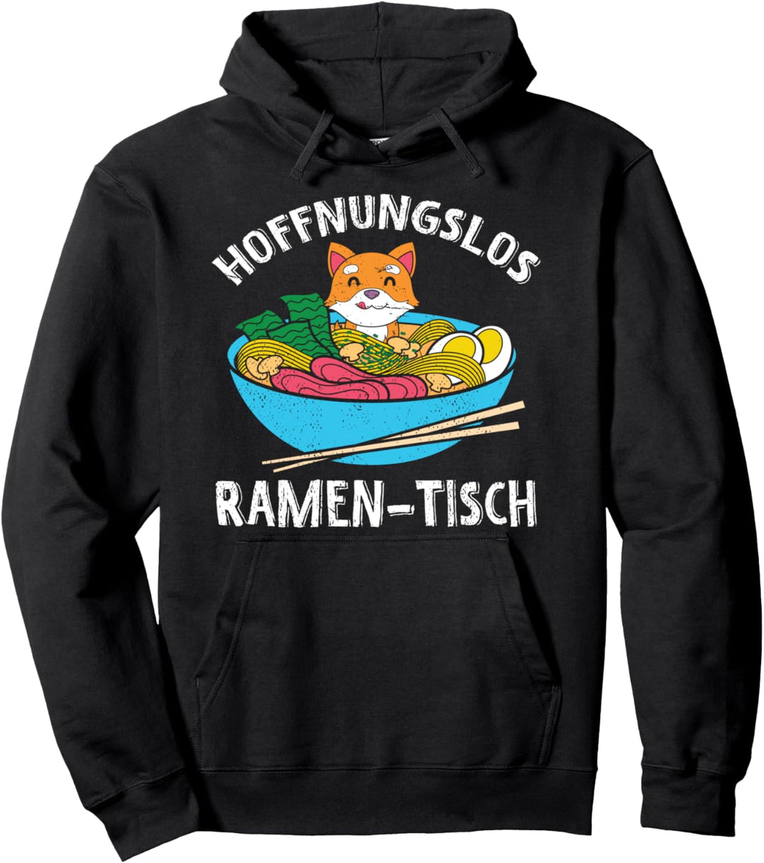 Hoffnungslos Ramentisch Japan Hund Shiba Inu Lustiges Ramen Pullover Hoodie