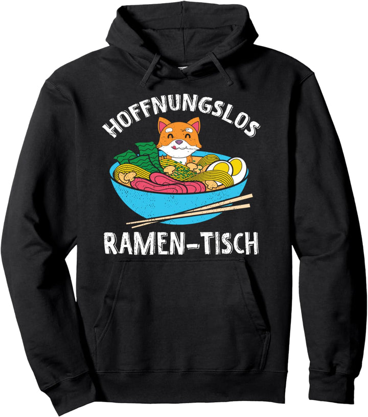 Hoffnungslos Ramentisch Japan Hund Shiba Inu Lustiges Ramen Pullover Hoodie