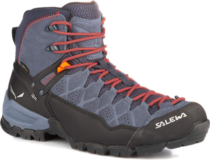 Salewa Herren Ms Alp Trainer Mid GTX Trekking-& Wanderstiefel 39 EU Ombre Blue Fluo Orange, 39 EU Om