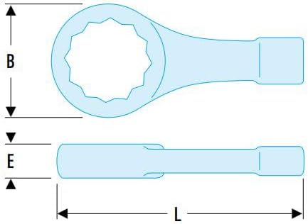 Facom Ringschlagschlüssel 12 kant,SW 32,Drehwinkel 30 gr. 50.32