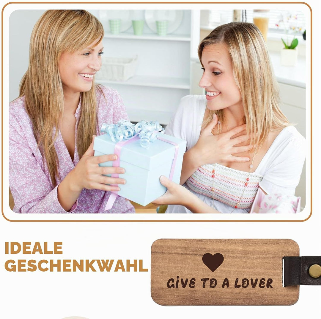 32 Stück Holz Schlüsselanhänger: Buche Mit Ring, Wooden Keychain Rechteckig, Blanko für Malerei Deko